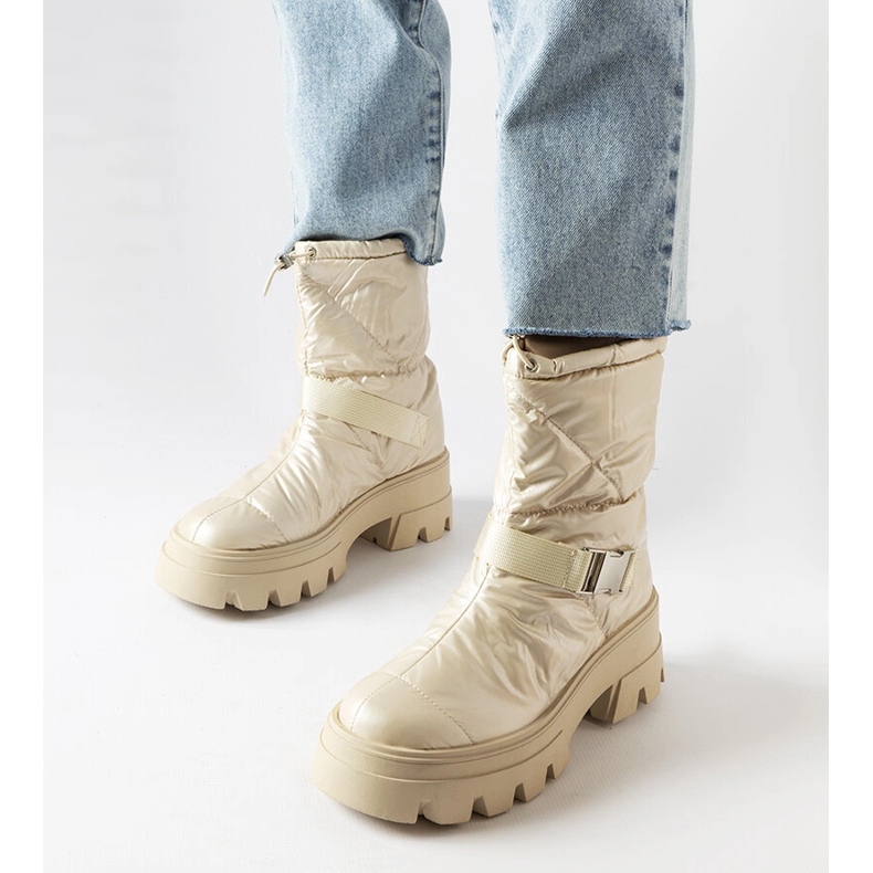 Ambretta beigenväriset lumisaappaat 1