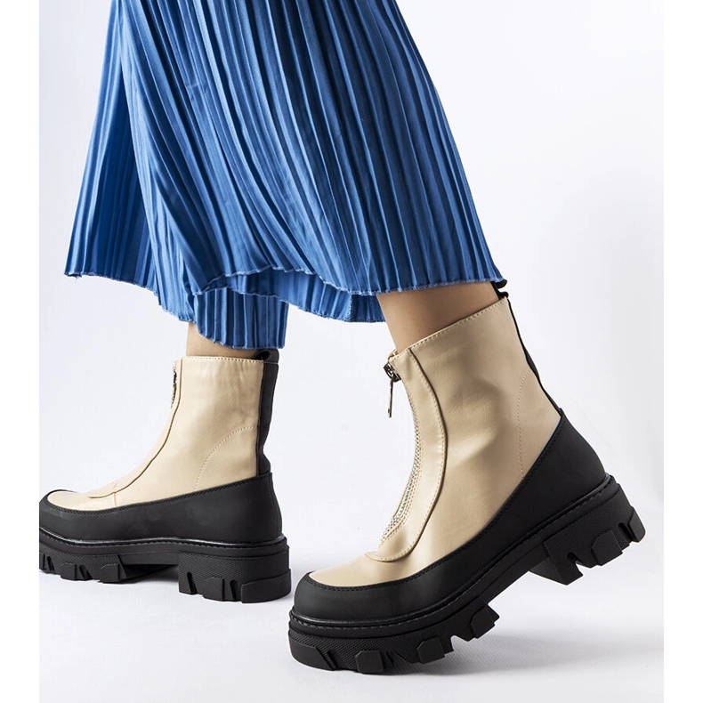 Morleyn beigen paksut nilkkurit 1