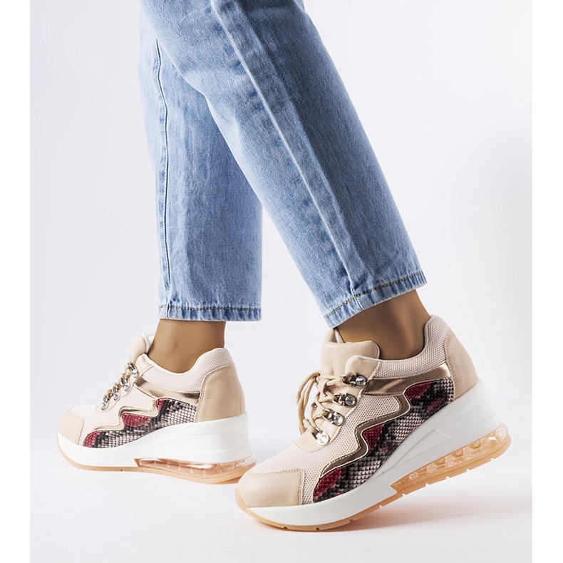 Inna Dajdlan vaaleanpunaiset wedge-lenkkarit vaaleanpunainen 1