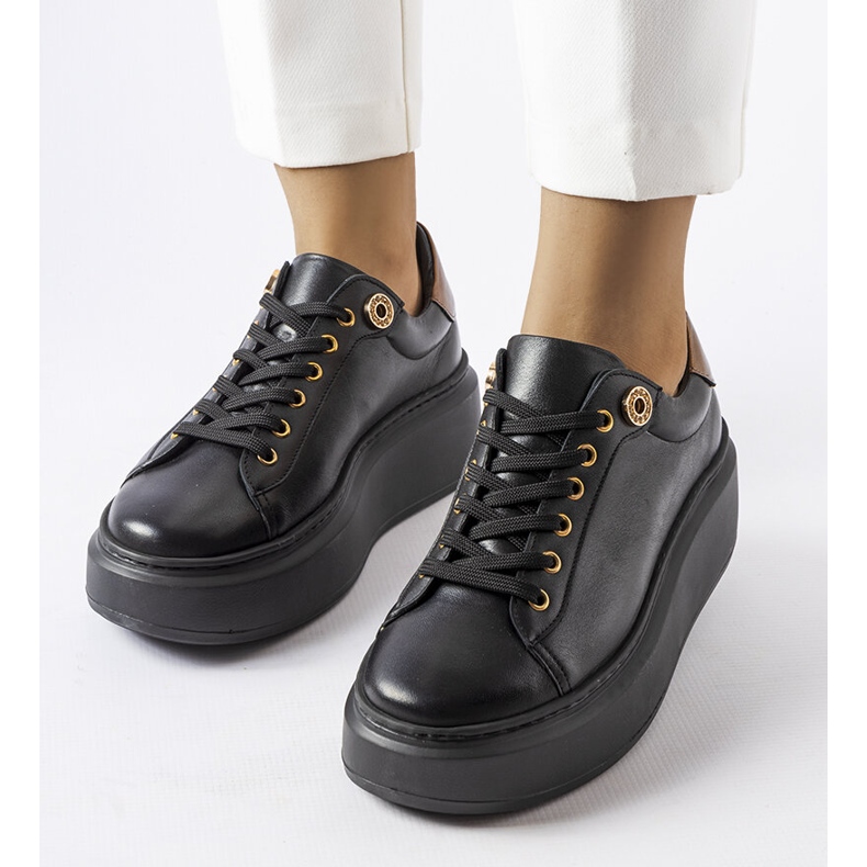 Beige brogues LS5379 Taupe musta 2