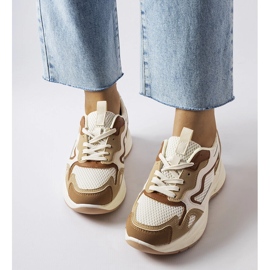 Inna Ontot beigenväriset urheilulenkkarit vihreä 1