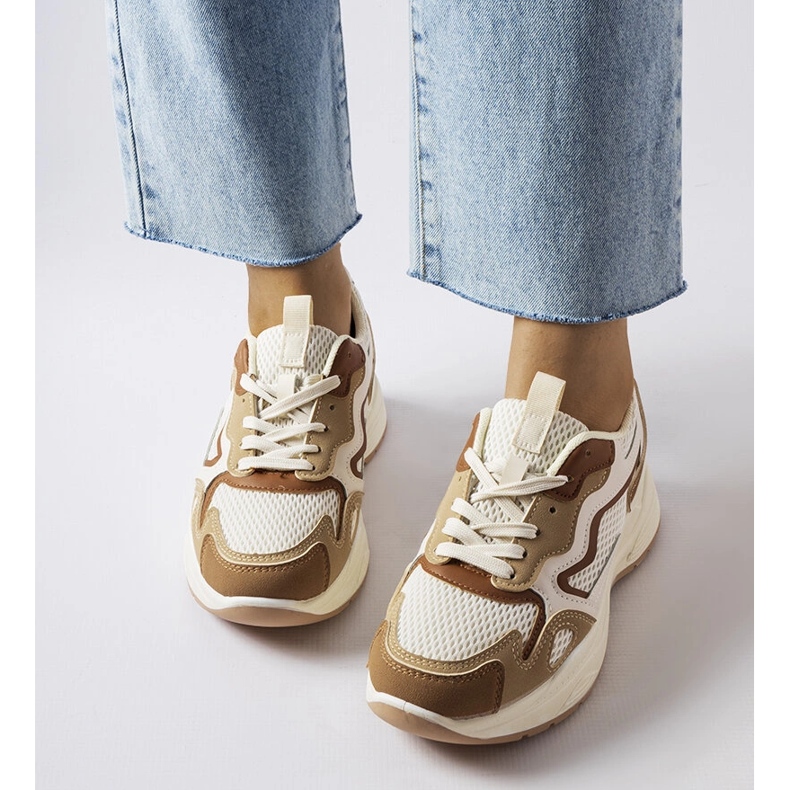 Inna Ontot beigenväriset urheilulenkkarit vihreä 1