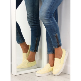 Tyylikäs tyylikäs slipony 788-26 Keltainen 1