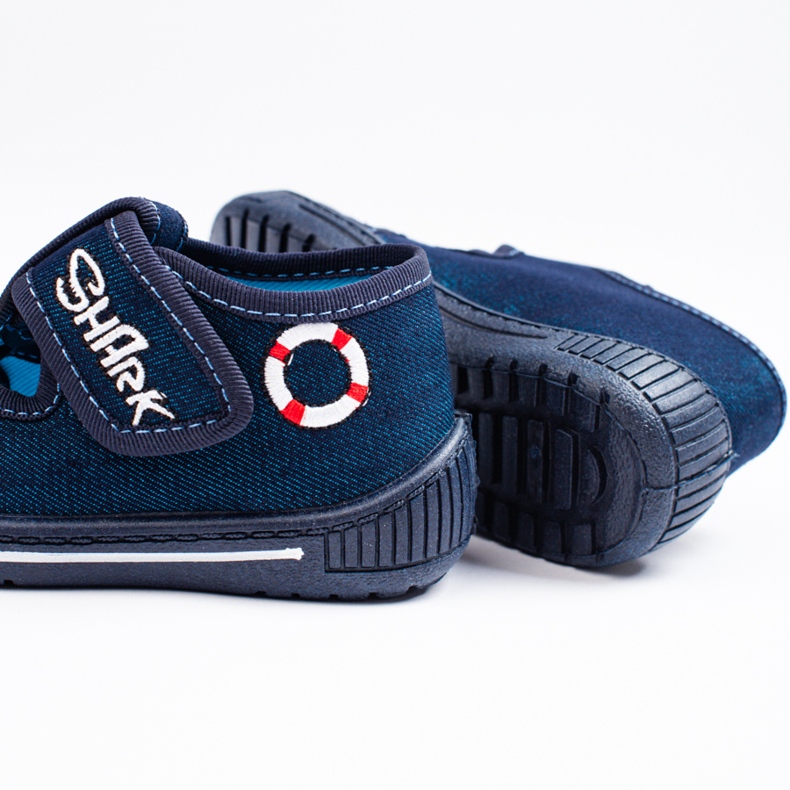 SHELOVET Tummansiniset tossut päiväkotipojalle 3F sininen 2