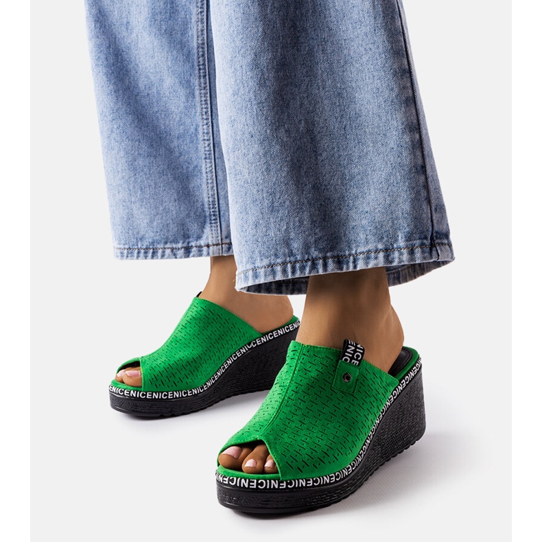 Vihreät kiila sandaalit Fulvialta 1