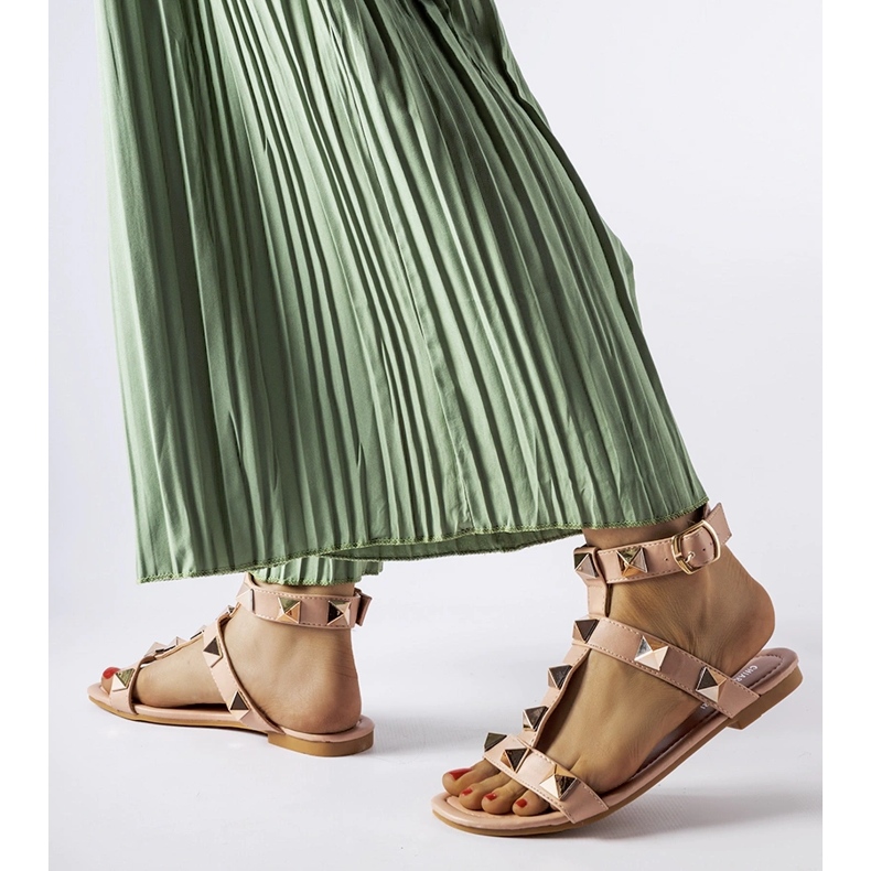 Inna Vaaleanpunaiset sandaalit Ignazio-nastoilla vaaleanpunainen 1