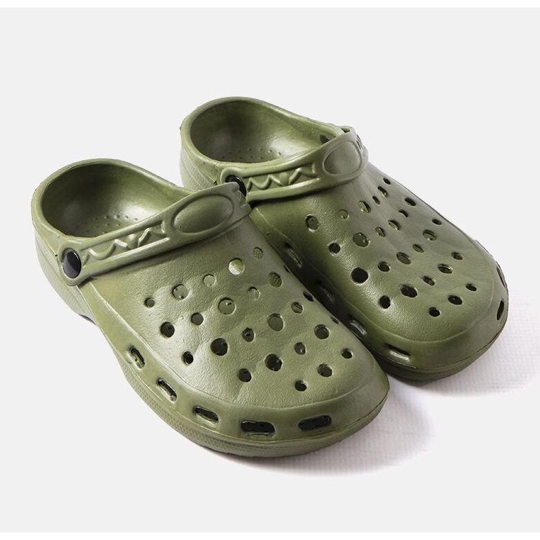 Miesten vihreät Slof-vaahtomuovitossut 1