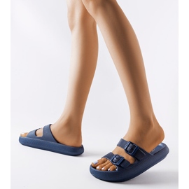 Padovan laivastonsiniset soljet kumiset liukusäätimet sininen 1