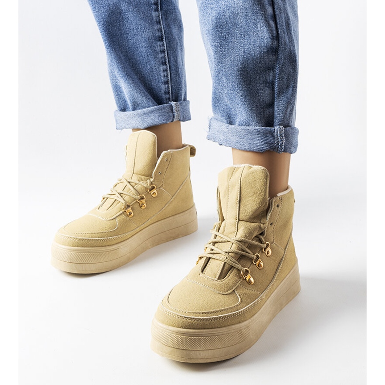 Jolinin beigenväriset nauhakengät 1