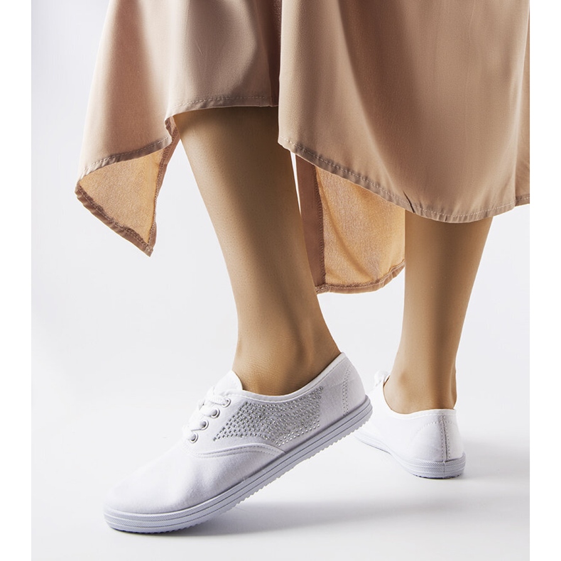 Godfreyn valkoiset lenkkarit strassilla valkoinen 1