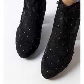 Suvi mokkanahkaiset mustat saappaat strassit 2