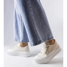 Wallacen beigen paksut pohjalliset lenkkarit 1