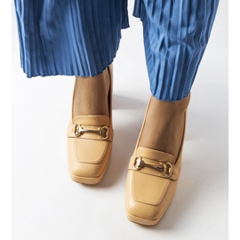 Blaissin beige-pumput geometrisessa lohkossa 1