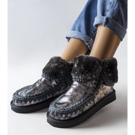 Maggin harmaat metalliset Eskimo-eristetyt saappaat 1