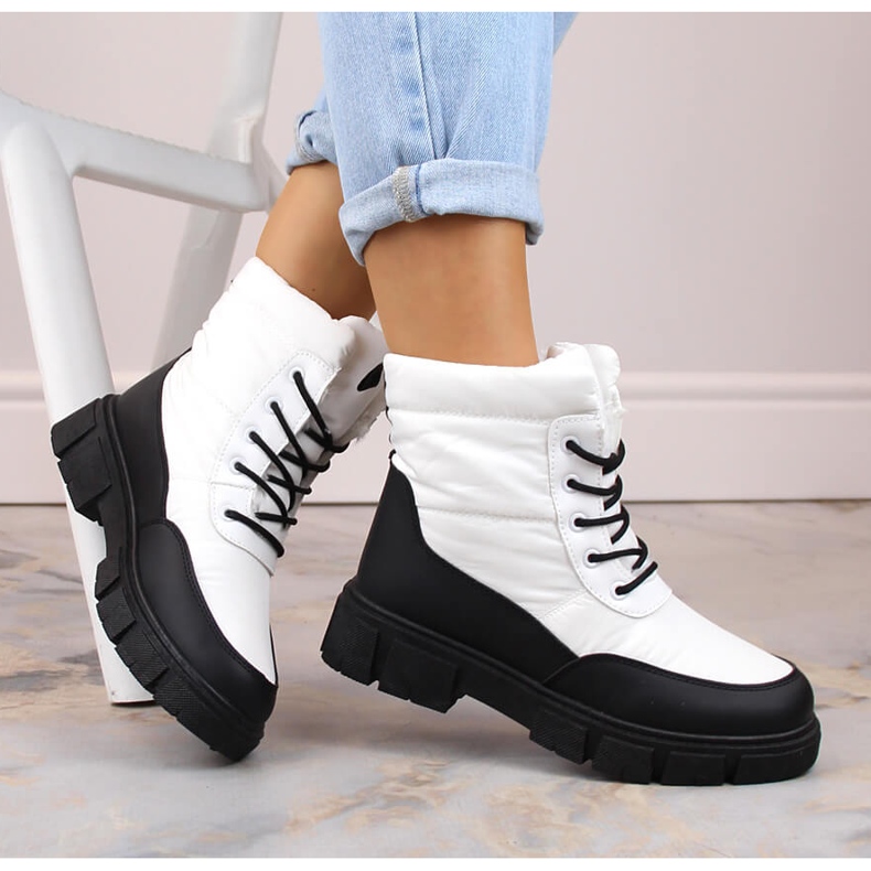 Naisten nauhat, eristetyt lumisaappaat, valkoinen, T.Sokolski Z23-389 1