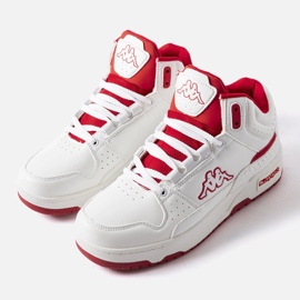 Valkoiset ja punaiset unisex-kengät Kappa 243316 Jonscha valkoinen 1