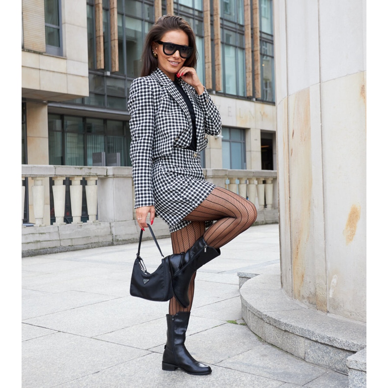 Mustat eristetyt Mayongan korkeat saappaat 1