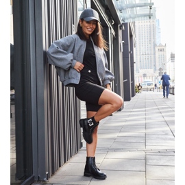 Inna Mustat työläiskengät koristeellisilla Guevara-zirkoneilla 1