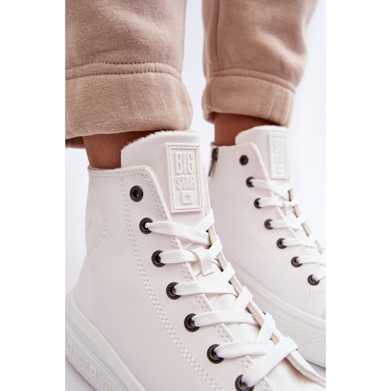 Naisten eristetyt vetoketjulliset tennarit, valkoinen Big Star MM274021 1