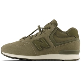 New Balance W JrGV574HG1 eristetyt kengät vihreä 1