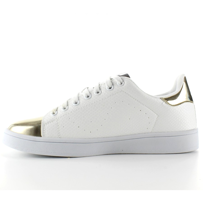 Tennarit metallisilla varpailla YP-01 Gold valkoinen keltainen 1