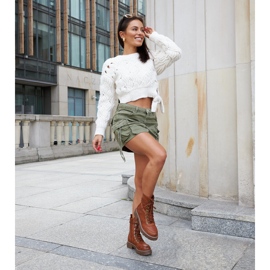 Inna Ruskeat eristetyt klassiset Concordia-saappaat 1