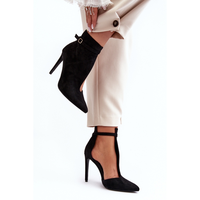 WS1 Naisten mokkanahkaiset nilkkurit, musta Amalundi 1