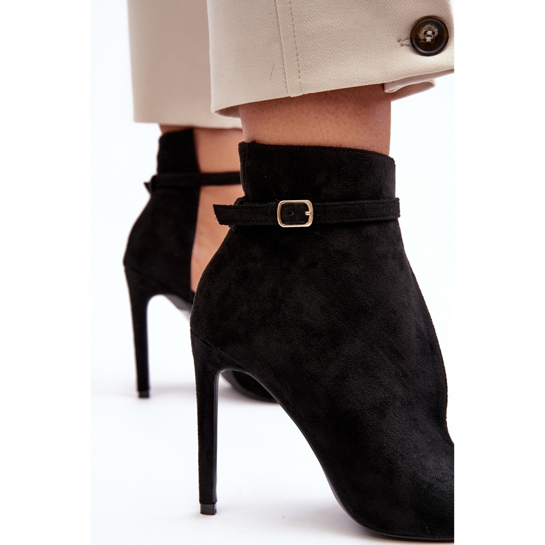 WS1 Naisten mokkanahkaiset nilkkurit, musta Amalundi 2