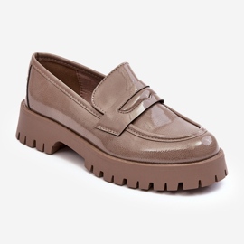 Patentti Loafers Litteät kengät Beige Jannah 1