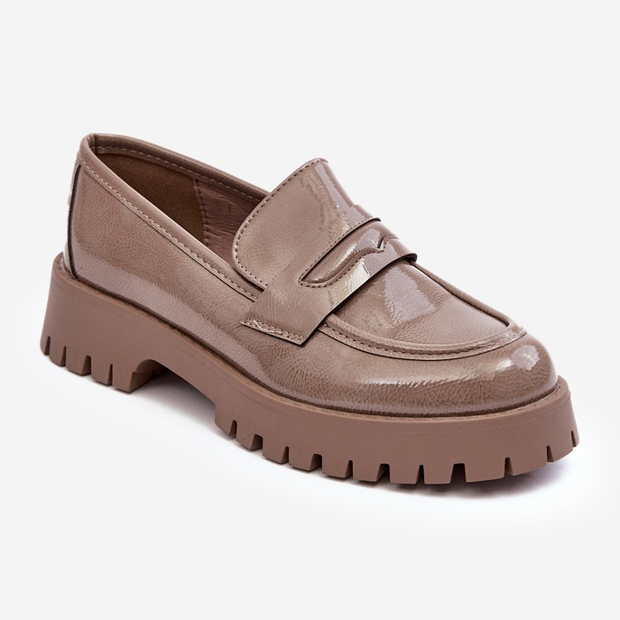 Patentti Loafers Litteät kengät Beige Jannah 1