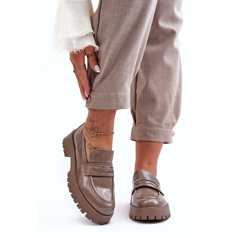 Patentti Loafers Litteät kengät Beige Jannah 2