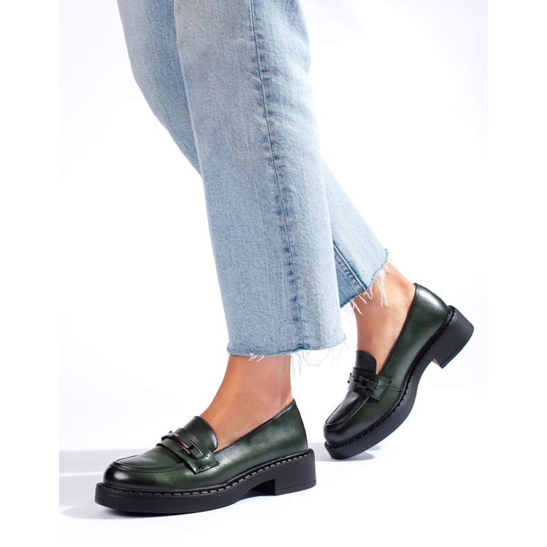 W. Potocki Potockin tummanvihreät naisten kengät 1