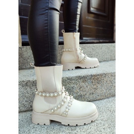 Beiget naisten nilkkurit koristeellisilla lisävarusteilla 2