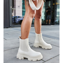 Kermanväriset nilkkurit, joissa kumiosa D'Isola beige 2