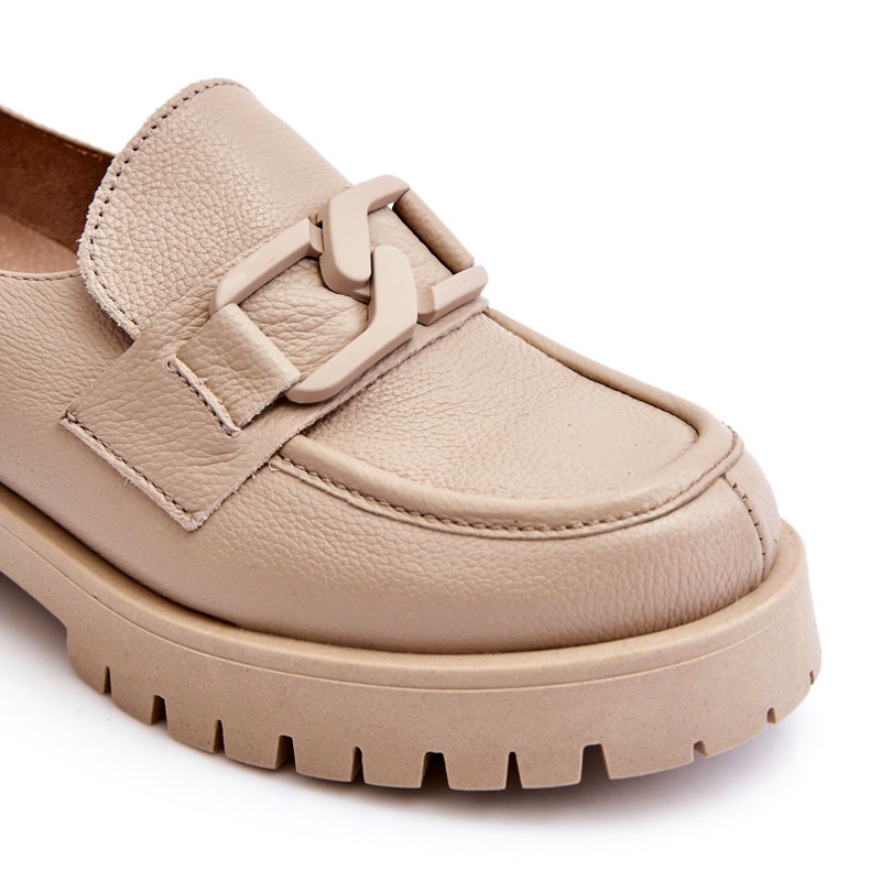 Lemar Muodikkaat nahkakengät beige-loaferit 3