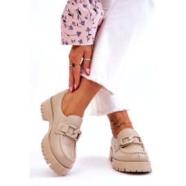 Lemar Muodikkaat nahkakengät beige-loaferit 1