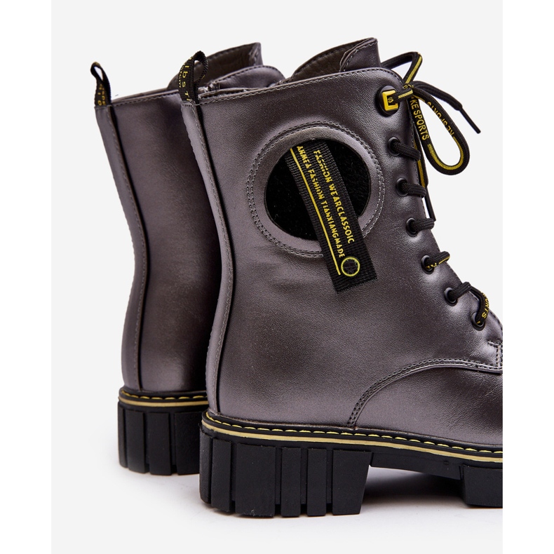 News Lasten eristetyt Trapper-saappaat Harmaa Iomare 1