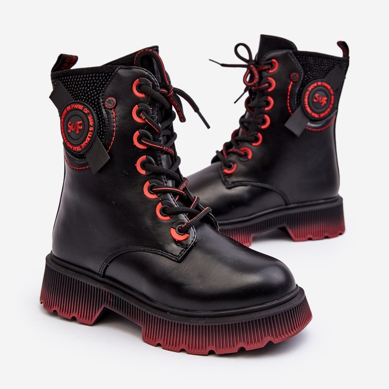 News Lasten eristetyt saappaat mustat Askya 1