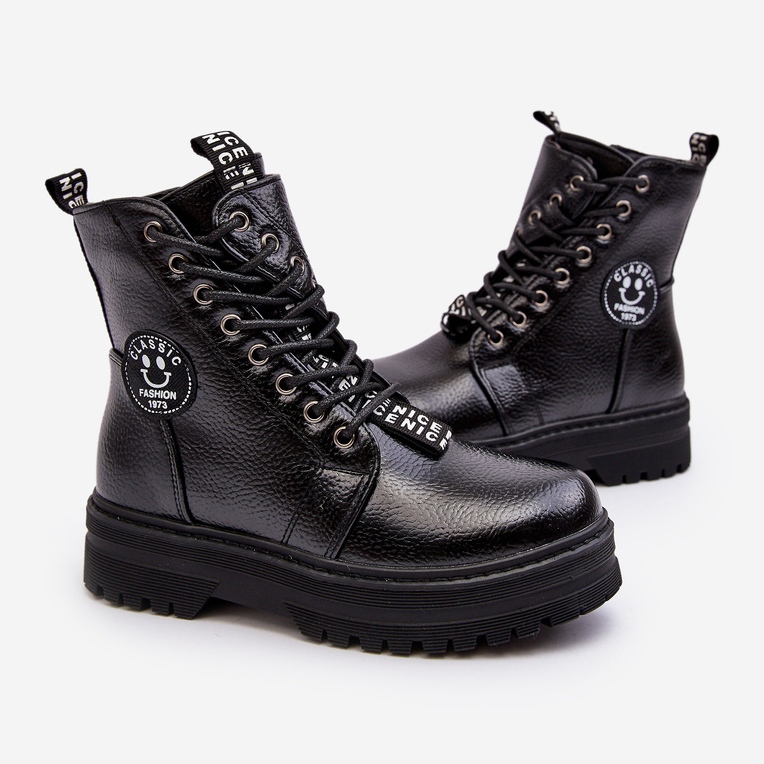 News Lasten eristetty Trapper Boots Black Conley musta 1