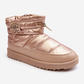 Naisten eristetyt lumisaappaat Lee Cooper LCJ-23-44-1965L beige kultainen 1