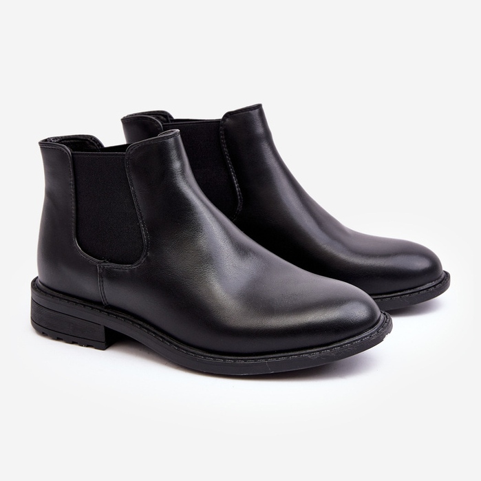 Miesten Chelsea Boots matalat mustat Dymidi 1