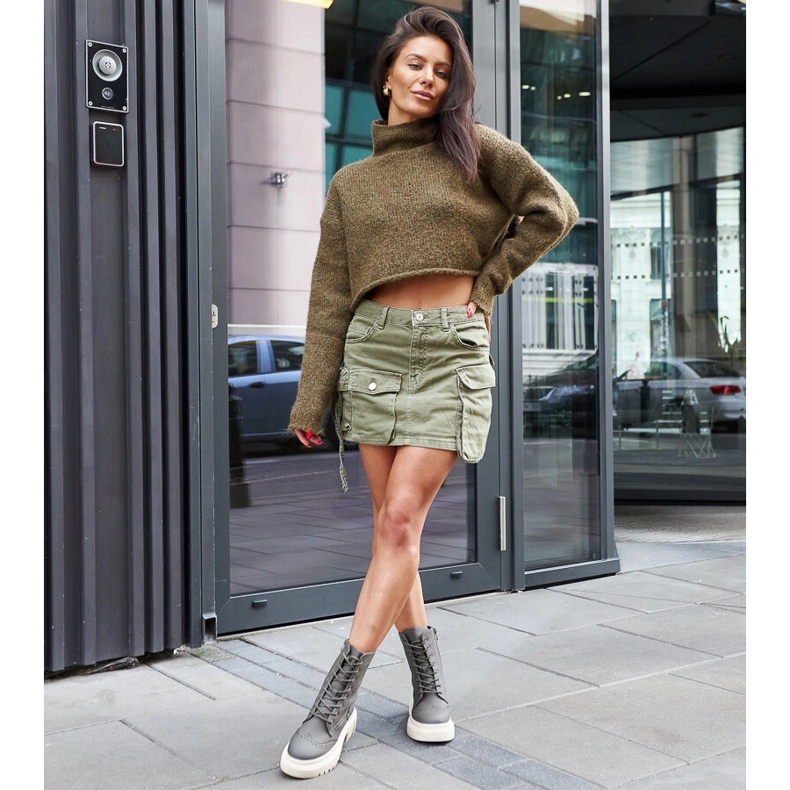 Vihreät saappaat, joissa on Nicla-ompeleet 1