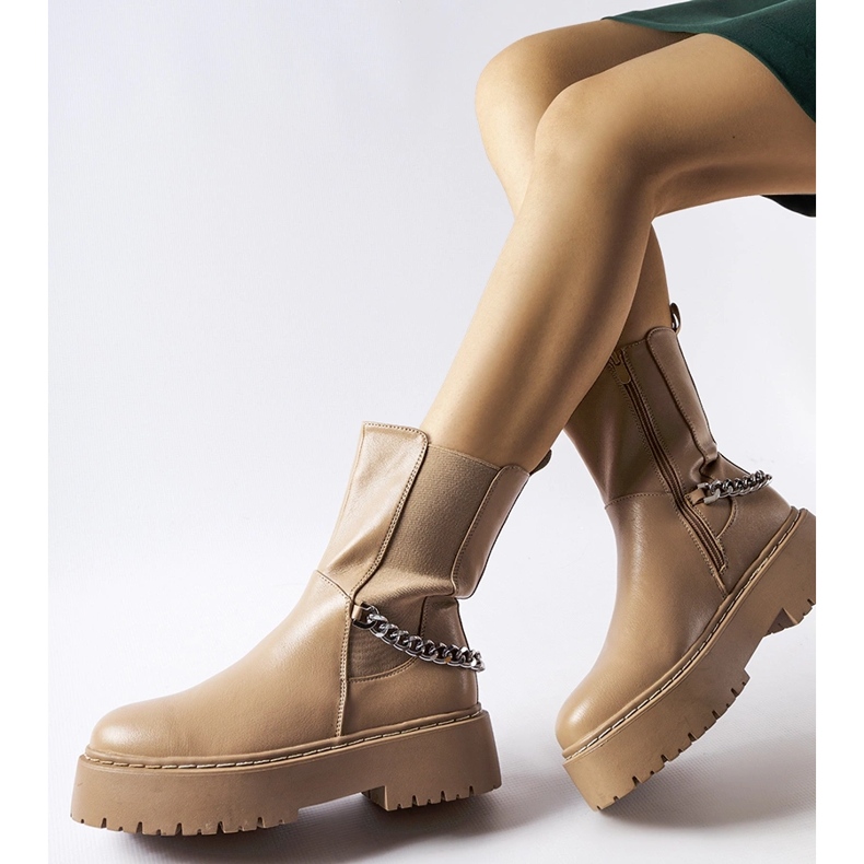 Beiget nilkkurit, joissa on Guglielmo-ketju 1