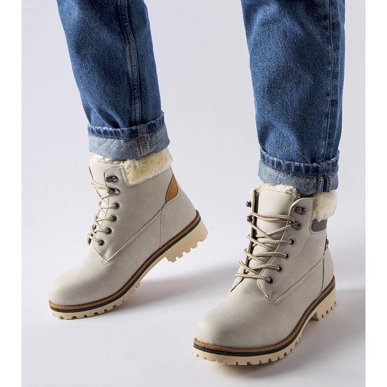 Harmaat eristetyt Montalbino-saappaat 1