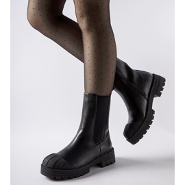 Inna Mustat klassiset eristetyt Porcigatone-saappaat 1