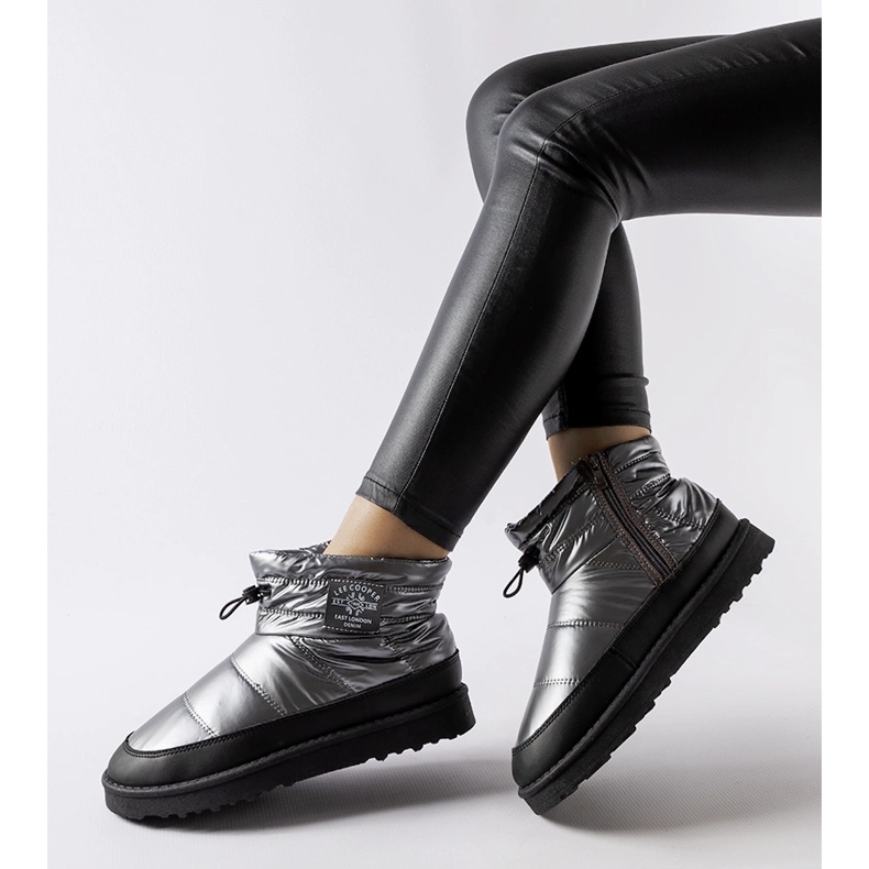 Harmaa Lee Cooper LCJ-23-44-1966L lumikengät hopea 1