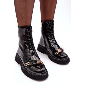 Naisten Patenttityöntekijänilkkurit, Koristeet Musta S.Barski MR870-67 3