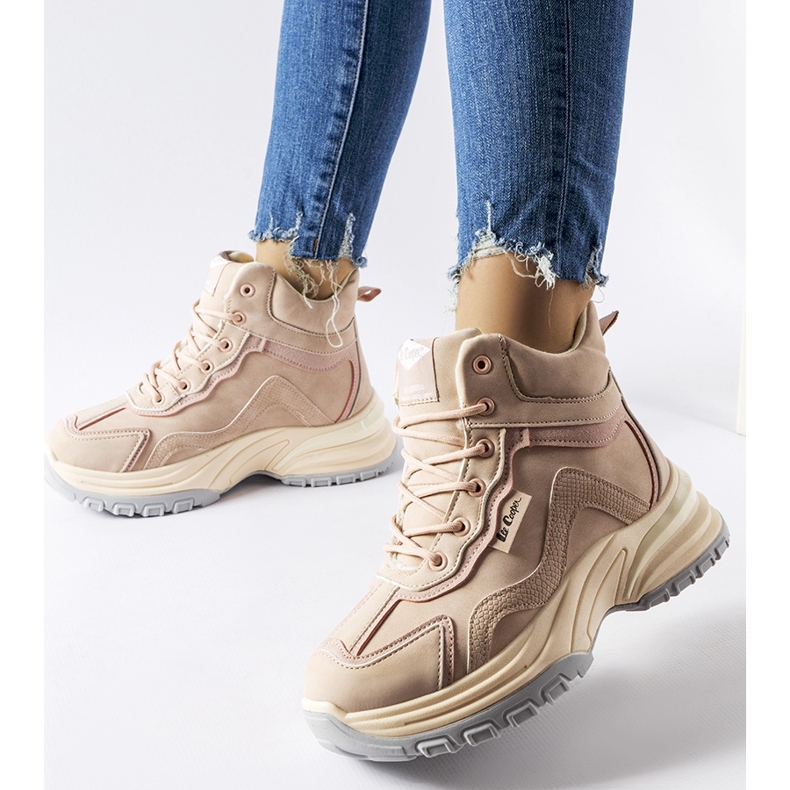 Vaaleanpunaiset Lee Cooper LCJ-23-44-1975L saappaat vaaleanpunainen 1