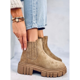 Naisten Leigh Khaki -jodhpur-saappaat beige 1