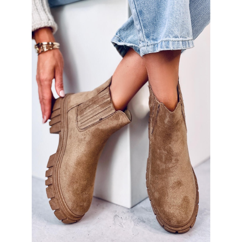 Naisten Leigh Khaki -jodhpur-saappaat beige 2